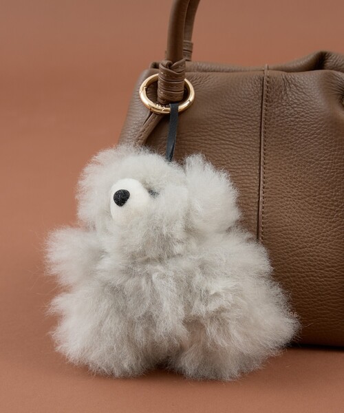collex（コレックス）の「COSY Small Bear AlpacaKeyrinｇ（トートバッグ・レディース・ベージュ/ダークブラウン/ライトグレー・フリー）」の8枚目の写真