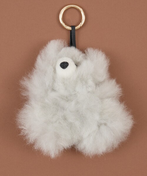 collex（コレックス）の「COSY Small Bear AlpacaKeyrinｇ（トートバッグ・レディース・ベージュ/ダークブラウン/ライトグレー・フリー）」の9枚目の写真
