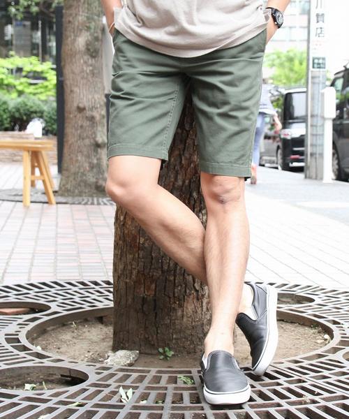 coen（コーエン）の「カリフォルニアチノショーツ（チノパンツ・メンズ・ベージュ/オリーブ/ホワイト/ネイビー・X-LARGE/X-SMALL/SMALL/MEDIUM/LARGE）」の3枚目の写真