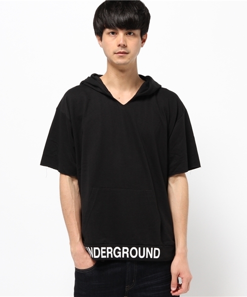 VENCEEXCHANGE（ヴァンスエクスチェンジ）の「ミニ裏毛ロゴプリント BIGパーカー（パーカー・メンズ・ブラック/オフホワイト/グレー・LARGE/MEDIUM）」の8枚目の写真