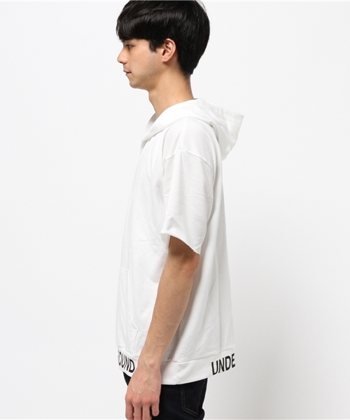 VENCEEXCHANGE（ヴァンスエクスチェンジ）の「ミニ裏毛ロゴプリント BIGパーカー（パーカー・メンズ・ブラック/オフホワイト/グレー・LARGE/MEDIUM）」の9枚目の写真