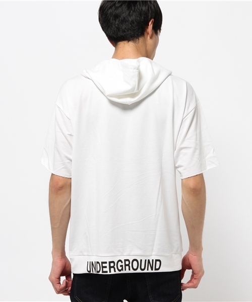 VENCEEXCHANGE（ヴァンスエクスチェンジ）の「ミニ裏毛ロゴプリント BIGパーカー（パーカー・メンズ・ブラック/オフホワイト/グレー・LARGE/MEDIUM）」の10枚目の写真