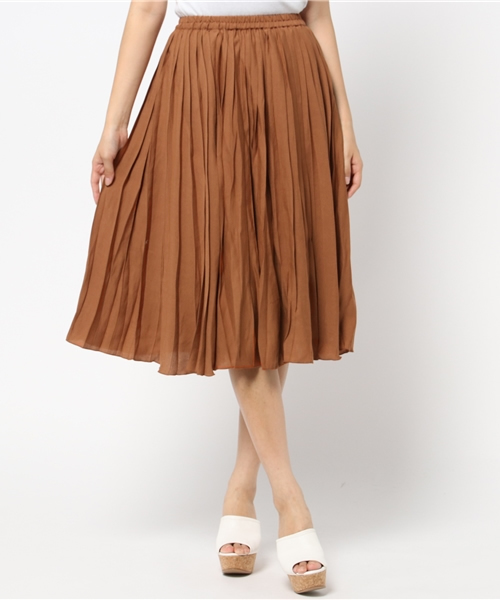 LBC（エルビーシー）の「プリーツスカート （スカート・レディース・ライトグレー/ダークネイビー/ブラウン・LARGE/MEDIUM）」の3枚目の写真