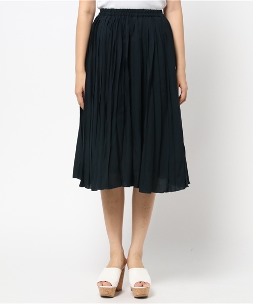 LBC（エルビーシー）の「プリーツスカート （スカート・レディース・ライトグレー/ダークネイビー/ブラウン・LARGE/MEDIUM）」の9枚目の写真