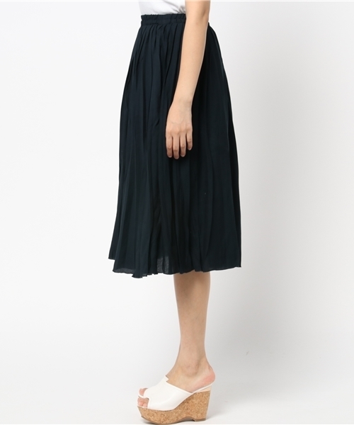 LBC（エルビーシー）の「プリーツスカート （スカート・レディース・ライトグレー/ダークネイビー/ブラウン・LARGE/MEDIUM）」の10枚目の写真