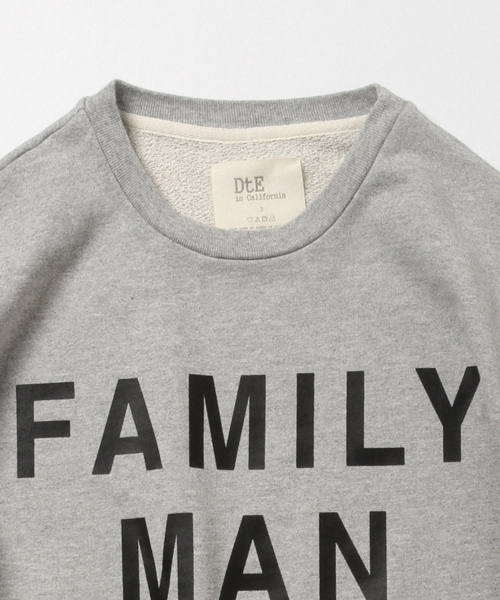 DtE in California FAMILY MAN スウェット 4サイズ DtE in California FAMILY MAN スウェット 4サイズ