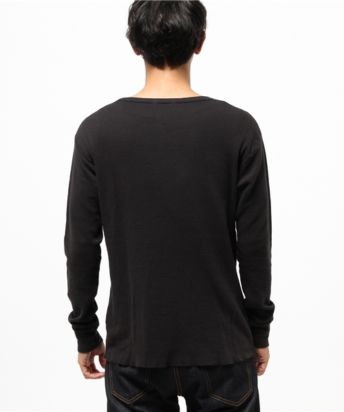 CAL.Berries(カルベリーズ)の「CAL.Berries: クルーネック サーマル(Tシャツ/カットソー・メンズ・ブラック/オリーブ/ホワイト・SMALL/MEDIUM)」の8枚目の写真