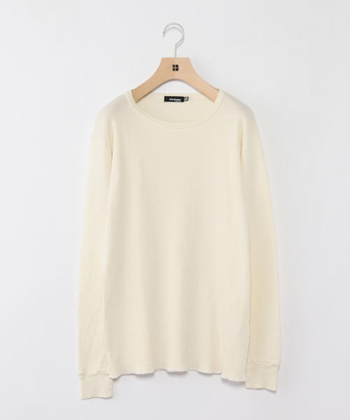 CAL.Berries(カルベリーズ)の「CAL.Berries: クルーネック サーマル(Tシャツ/カットソー・メンズ・ブラック/オリーブ/ホワイト・SMALL/MEDIUM)」の1枚目の写真