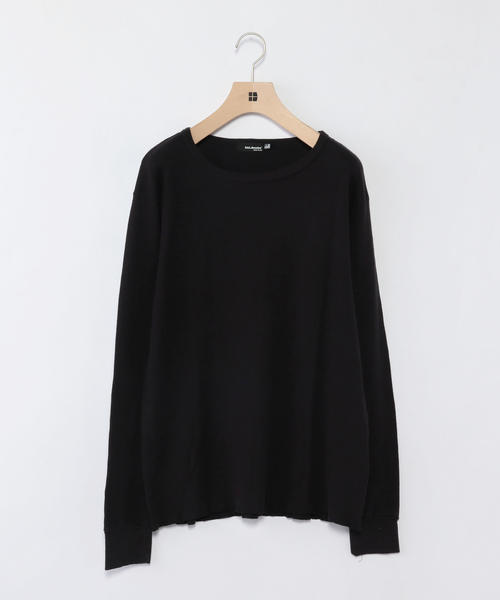 CAL.Berries(カルベリーズ)の「CAL.Berries: クルーネック サーマル(Tシャツ/カットソー・メンズ・ブラック/オリーブ/ホワイト・SMALL/MEDIUM)」の3枚目の写真