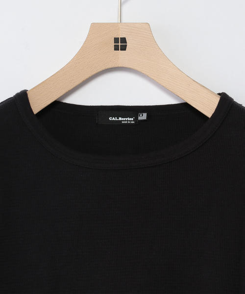 CAL.Berries(カルベリーズ)の「CAL.Berries: クルーネック サーマル(Tシャツ/カットソー・メンズ・ブラック/オリーブ/ホワイト・SMALL/MEDIUM)」の14枚目の写真