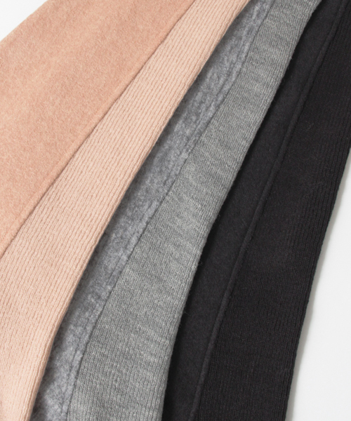 KBF（ケイビーエフ）の「KBF サイドリブドルマンプルオーバー（ニット/セーター・レディース・グレー/ブラック/ピンク・ONE）」の4枚目の写真