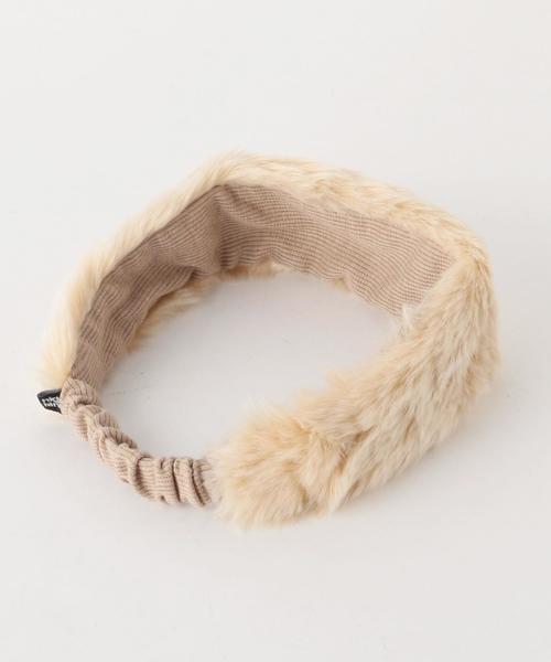 highking（ハイキング）の「【Highking(ハイキング)】 フェイクファー ヘアバンド（ヘアバンド・キッズ・ベージュ・FREE）」の2枚目の写真
