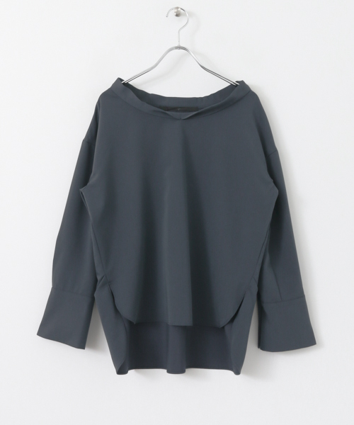 KBF+（ケービーエフプラス）の「KBF+ ワイドカフスブラウス（シャツ/ブラウス・レディース・キャメル/ネイビー/ブラック・ONE）」の15枚目の写真