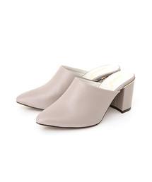 Luz Llena (glifeed）  | ゴールドヒールキャップミュール(パンプス)