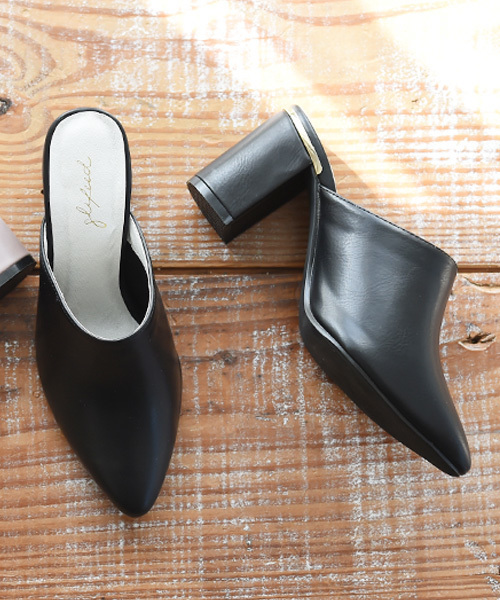 Luz Llena (glifeed） （ラズレナグリフィード）の「ゴールドヒールキャップミュール（パンプス・レディース・グレー/ブラック・LARGE/MEDIUM/X-LARGE/SMALL）」の6枚目の写真