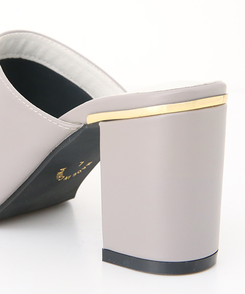 Luz Llena (glifeed） （ラズレナグリフィード）の「ゴールドヒールキャップミュール（パンプス・レディース・グレー/ブラック・LARGE/MEDIUM/X-LARGE/SMALL）」の9枚目の写真