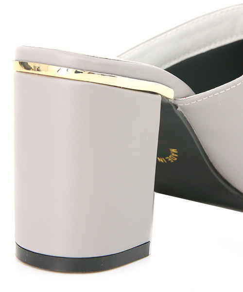 Luz Llena (glifeed） （ラズレナグリフィード）の「ゴールドヒールキャップミュール（パンプス・レディース・グレー/ブラック・LARGE/MEDIUM/X-LARGE/SMALL）」の13枚目の写真