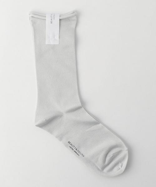 BEAUTY&YOUTH UNITED ARROWS（ビューティーアンドユースユナイテッドアローズ）の「BY グリッターソックス ◆（ソックス/靴下・レディース・ホワイト/ブラック/ブラウン/ゴールド/シルバー・FREE）」の2枚目の写真