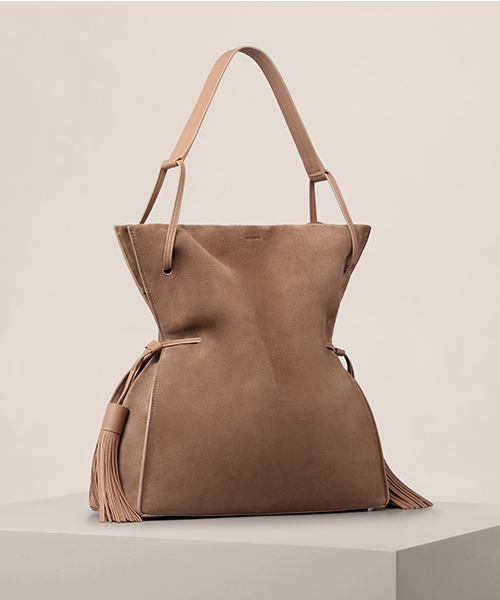 ALLSAINTS（オールセインツ）の「FREEDOM HOBO SLOUCHY（ショルダーバッグ・レディース・グレー/キャメル・ONE SIZE）」の17枚目の写真
