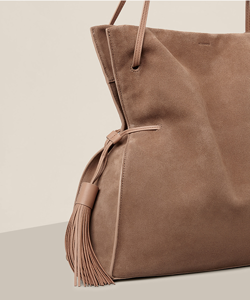 ALLSAINTS（オールセインツ）の「FREEDOM HOBO SLOUCHY（ショルダーバッグ・レディース・グレー/キャメル・ONE SIZE）」の4枚目の写真