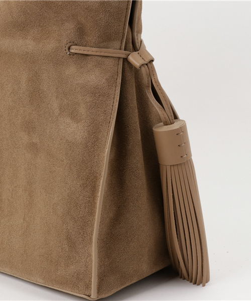 ALLSAINTS（オールセインツ）の「FREEDOM HOBO SLOUCHY（ショルダーバッグ・レディース・グレー/キャメル・ONE SIZE）」の7枚目の写真