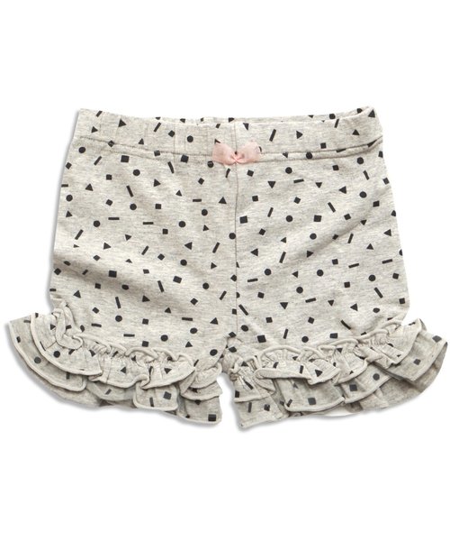 apres les cours（アプレレクール）の「2柄ペチパン ショート丈（その他パンツ・キッズ・グレー/ネイビー/サーモンピンク/オフホワイト・100/120/80/90/110/130）」の3枚目の写真