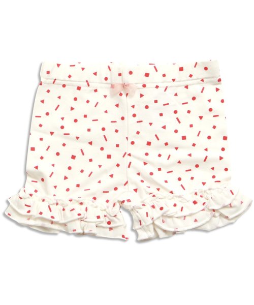 apres les cours（アプレレクール）の「2柄ペチパン ショート丈（その他パンツ・キッズ・グレー/ネイビー/サーモンピンク/オフホワイト・100/120/80/90/110/130）」の2枚目の写真