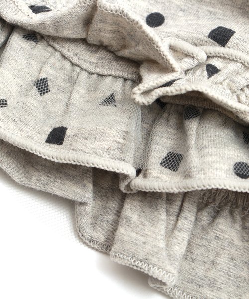 apres les cours（アプレレクール）の「2柄ペチパン ショート丈（その他パンツ・キッズ・グレー/ネイビー/サーモンピンク/オフホワイト・100/120/80/90/110/130）」の11枚目の写真