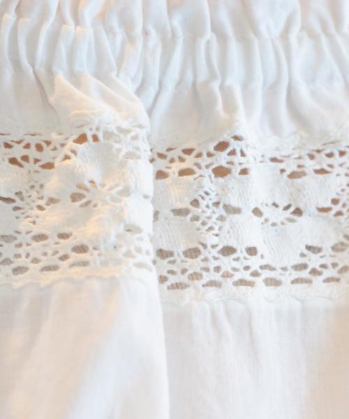 coen（コーエン）の「【『リンネル』2017/6月号掲載・Market】シャーリングレースブラウス（シャツ/ブラウス・レディース・ホワイト/ブラック・FREE）」の17枚目の写真
