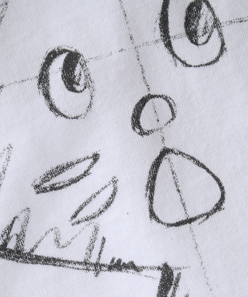 にゃー（ニャー）の「S らふにゃー Ｔ（Tシャツ/カットソー・メンズ・ホワイト/グレー・03）」の4枚目の写真