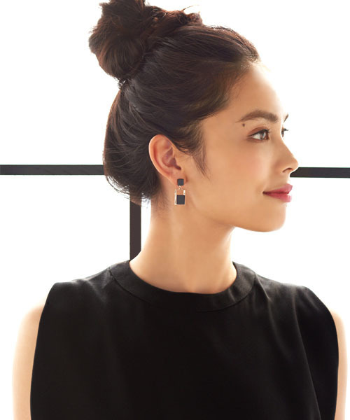 STYLE DELI(スタイルデリ)の「SQUARE pierce 002(ピアス(両耳用)・レディース・ゴールド・FREE)」の5枚目の写真