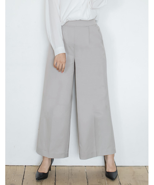 Re:EDIT（リエディ）の「ストレッチ美脚ワイドパンツ（その他パンツ・レディース・ベージュ/プラム/マスタード/モカ/ネイビー/グレー/レッド/ホワイト/ブラック/チャコールグレー/ブルー・LARGE/SMALL/X-LARGE/MEDIUM）」の4枚目の写真