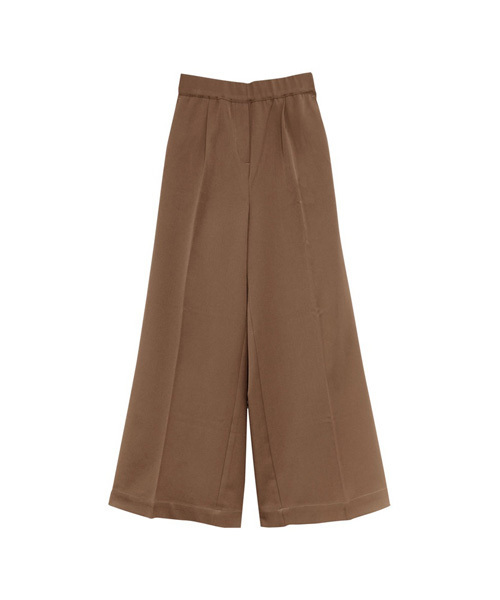 Re:EDIT（リエディ）の「ストレッチ美脚ワイドパンツ（その他パンツ・レディース・ベージュ/プラム/マスタード/モカ/ネイビー/グレー/レッド/ホワイト/ブラック/チャコールグレー/ブルー・LARGE/SMALL/X-LARGE/MEDIUM）」の5枚目の写真