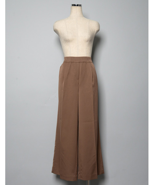 Re:EDIT（リエディ）の「ストレッチ美脚ワイドパンツ（その他パンツ・レディース・ベージュ/プラム/マスタード/モカ/ネイビー/グレー/レッド/ホワイト/ブラック/チャコールグレー/ブルー・LARGE/SMALL/X-LARGE/MEDIUM）」の12枚目の写真