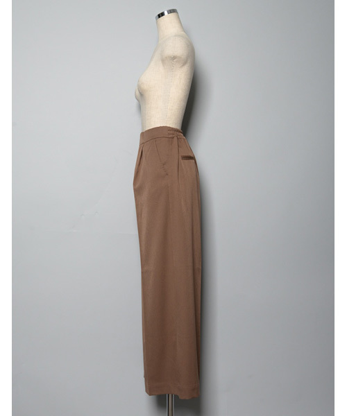 Re:EDIT（リエディ）の「ストレッチ美脚ワイドパンツ（その他パンツ・レディース・ベージュ/プラム/マスタード/モカ/ネイビー/グレー/レッド/ホワイト/ブラック/チャコールグレー/ブルー・LARGE/SMALL/X-LARGE/MEDIUM）」の13枚目の写真