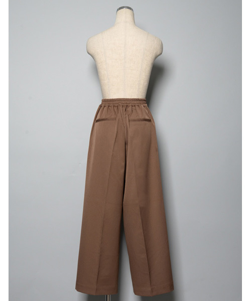 Re:EDIT（リエディ）の「ストレッチ美脚ワイドパンツ（その他パンツ・レディース・ベージュ/プラム/マスタード/モカ/ネイビー/グレー/レッド/ホワイト/ブラック/チャコールグレー/ブルー・LARGE/SMALL/X-LARGE/MEDIUM）」の14枚目の写真