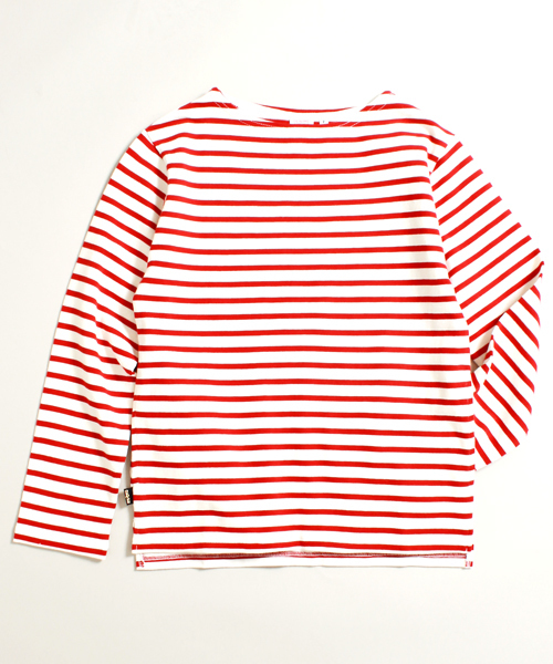Denime(ドゥニーム)の「ヘビーボーダーボートネックロンT:LADIES(Tシャツ/カットソー・レディース・ネイビー/ブルー系その他/ブラウン系その他/レッド系その他・FREE)」の8枚目の写真