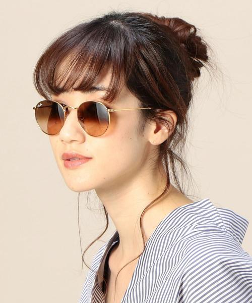 Ray-Ban(レイバン)の「<RayBan>ラウンドメタル A5 サングラス ◆(サングラス・レディース・ピンク・FREE)」の10枚目の写真