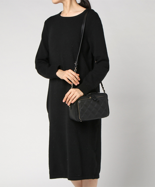 PLAIN CLOTHING(プレーンクロージング)の「キルティングチェーンバッグ【PLAIN CLOTHING】(ショルダーバッグ・レディース・グレー/ブラック・FREE)」の8枚目の写真
