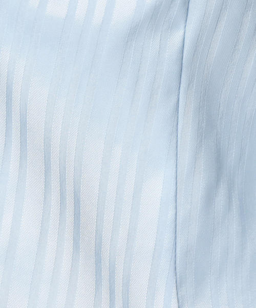 NARACAMICIE(ナラカミーチェ)の「サテンストライプスタンドカラー七分袖シャツ(シャツ/ブラウス・レディース・ホワイト/ピンク/ライトブルー・SMALL/LARGE/MEDIUM)」の6枚目の写真