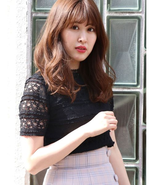 dazzlin（ダズリン）の「フリルレーストップス（シャツ/ブラウス・レディース・ブラック/オフホワイト/ブルー・FREE）」の3枚目の写真