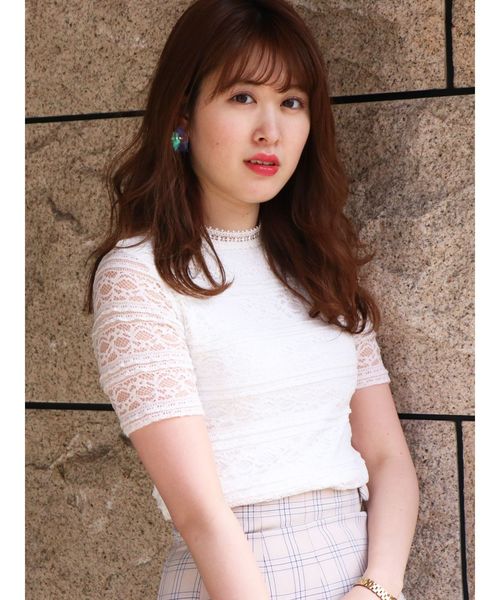 dazzlin（ダズリン）の「フリルレーストップス（シャツ/ブラウス・レディース・ブラック/オフホワイト/ブルー・FREE）」の11枚目の写真