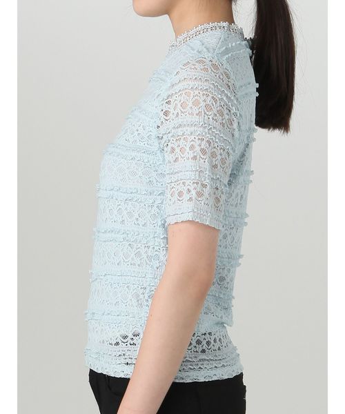 dazzlin（ダズリン）の「フリルレーストップス（シャツ/ブラウス・レディース・ブラック/オフホワイト/ブルー・FREE）」の13枚目の写真