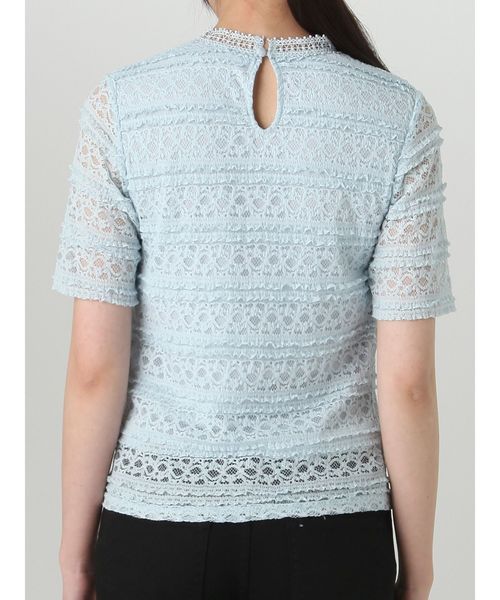 dazzlin（ダズリン）の「フリルレーストップス（シャツ/ブラウス・レディース・ブラック/オフホワイト/ブルー・FREE）」の10枚目の写真