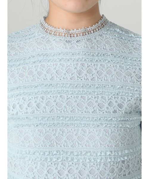 dazzlin（ダズリン）の「フリルレーストップス（シャツ/ブラウス・レディース・ブラック/オフホワイト/ブルー・FREE）」の18枚目の写真