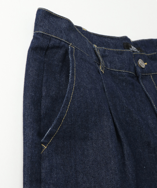 VENCEEXCHANGE(ヴァンスエクスチェンジ)の「WEB限定 10ozデニム バギーワイドパンツ(その他パンツ・メンズ・ワンウォッシュ/ブラック/ブルー系その他/ブルー・MEDIUM/LARGE/M/L)」の21枚目の写真