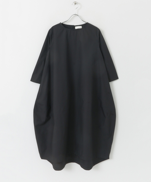 かぐれ（カグレ）の「タイプライターコクーンワンピース（ワンピース・レディース・ベージュ/ネイビー・FREE）」の8枚目の写真