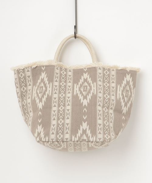 RIVE DROITE（リヴドロワ）の「【ANANS（アナンズ）】【A4サイズ収納可】ジャガードトート（ハンドバッグ・レディース・カーキ/グレー・FREE）」の2枚目の写真