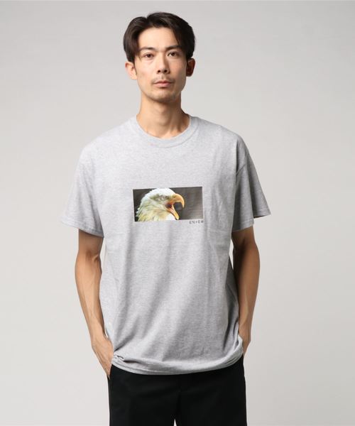 ENER（イーエヌイーアール）の「Tシャツ ”Bird man”（Tシャツ/カットソー・メンズ・ホワイト/ブラック/パープル/グレー/ブルー・MEDIUM/LARGE/X-LARGE）」の10枚目の写真