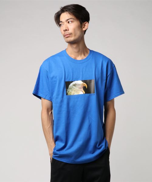 ENER（イーエヌイーアール）の「Tシャツ ”Bird man”（Tシャツ/カットソー・メンズ・ホワイト/ブラック/パープル/グレー/ブルー・MEDIUM/LARGE/X-LARGE）」の11枚目の写真